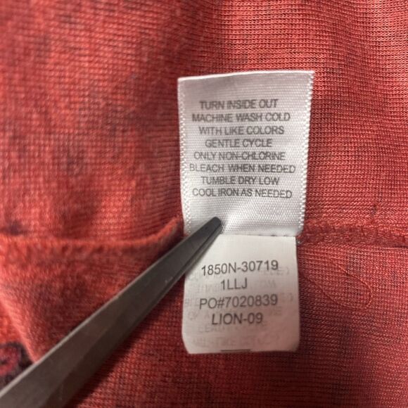 ENERGE WORLD WEAR Top Rhinestone Long Sleeve Hippie Boho Womens M Maroon Purple - Picture 9 of 10